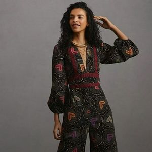 {Farm Rio // Anthropologie} Jumpsuit, Size L
